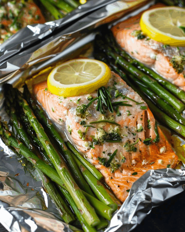 Salmon and Asparagus Foil Packets