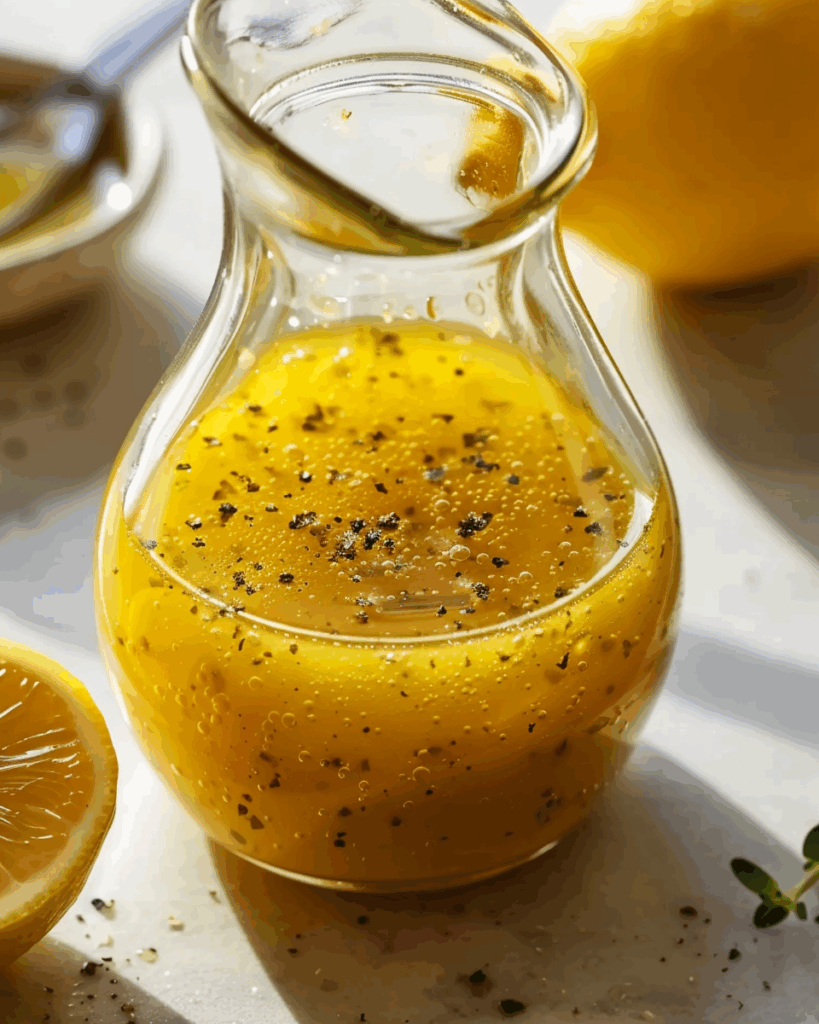 Honey Lemon Vinaigrette Salad Dressing