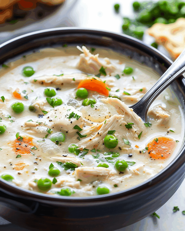 Slow Cooker Chicken Pot Pie Soup