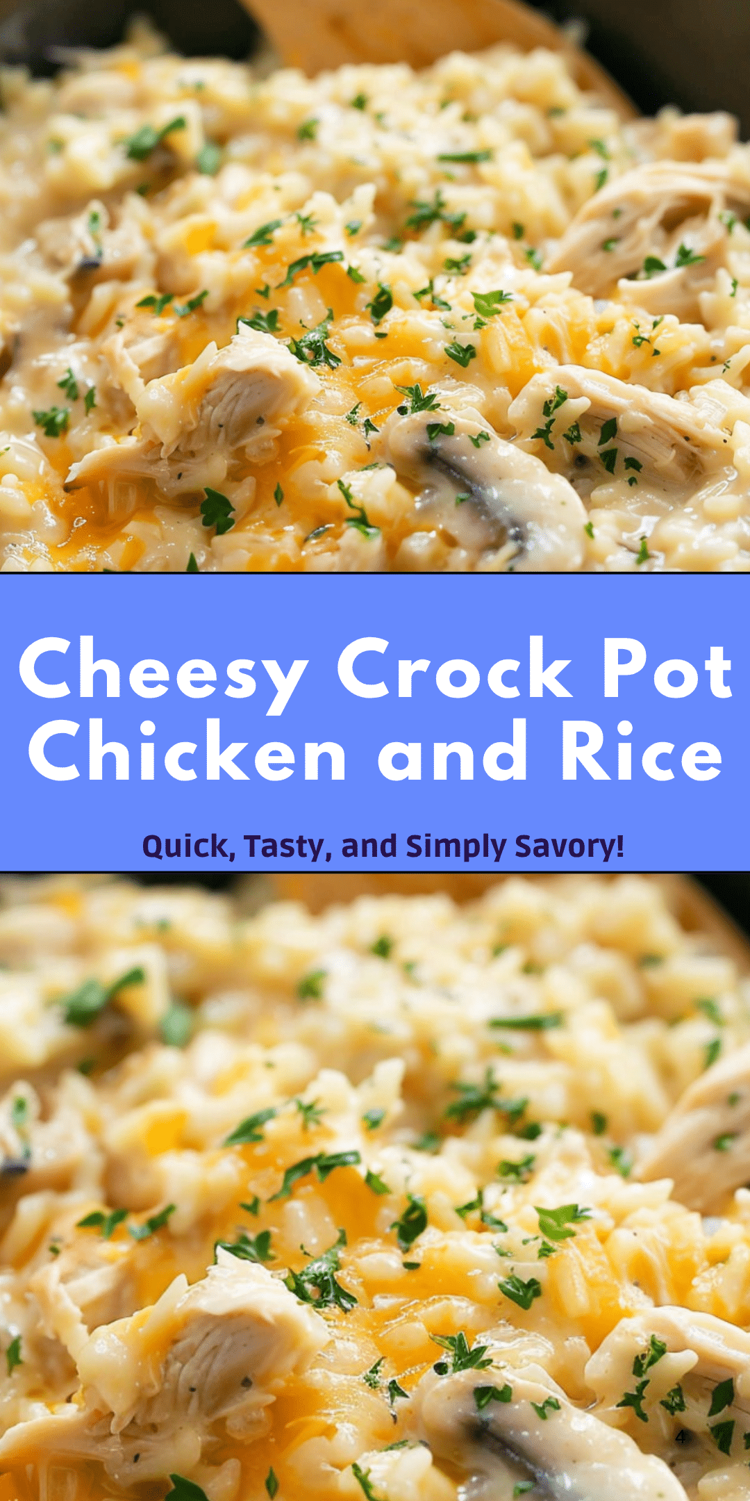 Cheesy Crock Pot Chicken And Rice Just So Savory