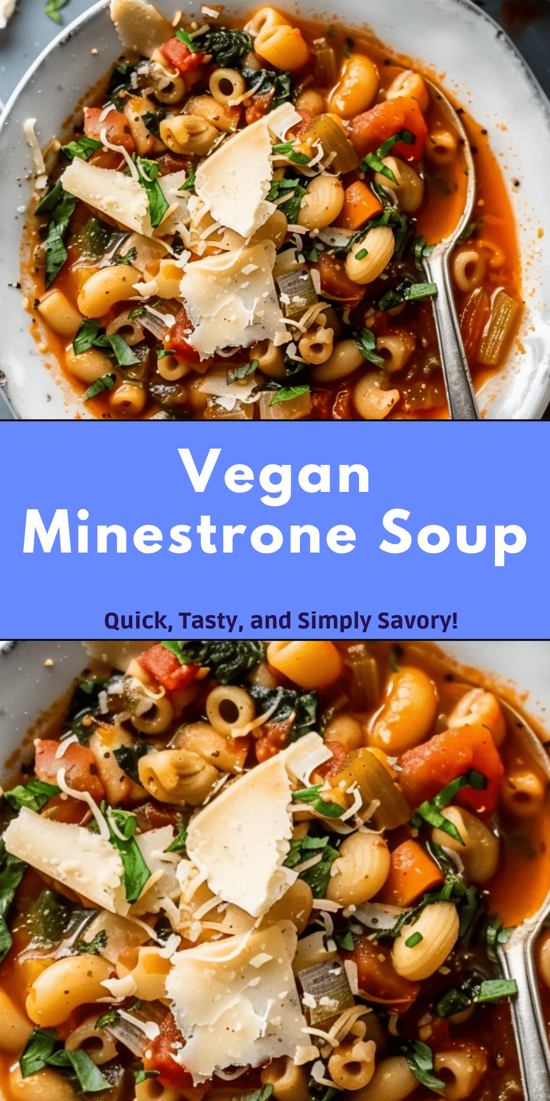 Vegan Minestrone Soup | Just So Savory