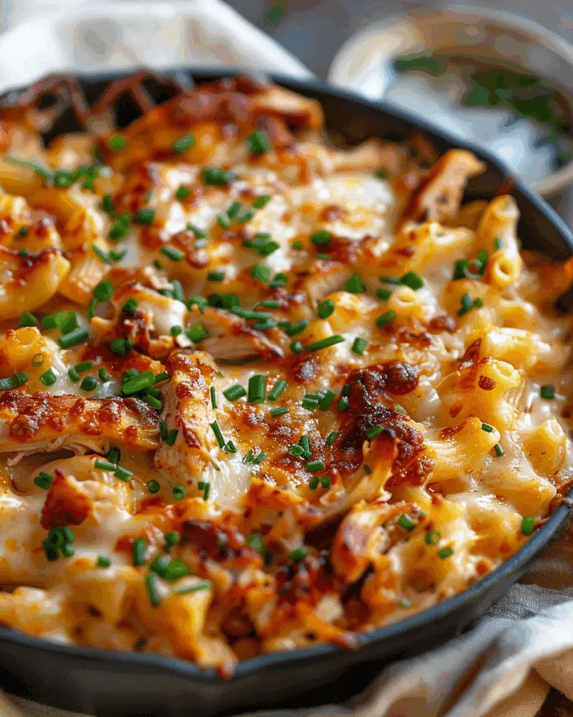 Easy BBQ Chicken Mac and Cheese