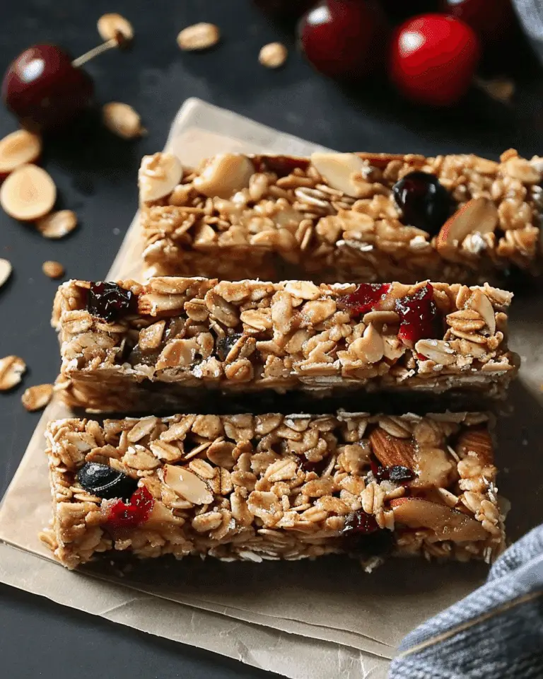 Easy Cherry-Almond Granola Bars