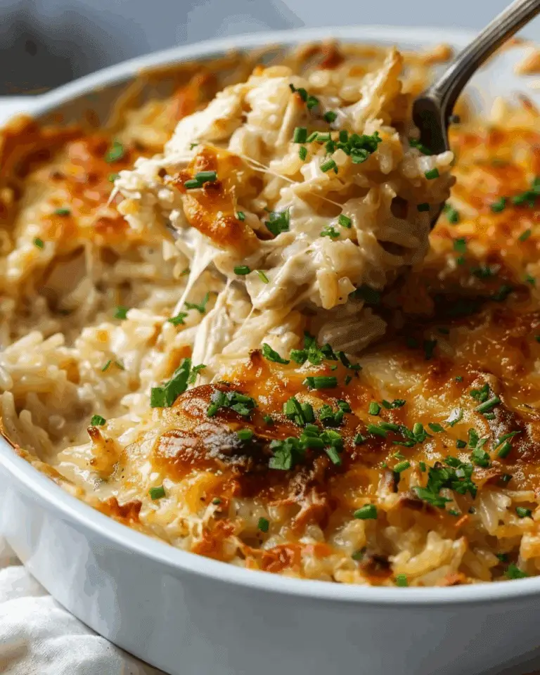 French Onion Chicken Rice Casserole
