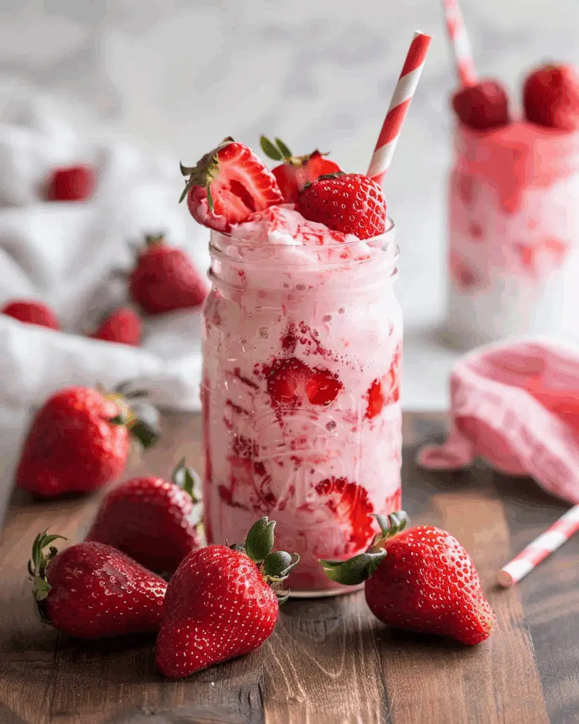 Korean Strawberry Milk