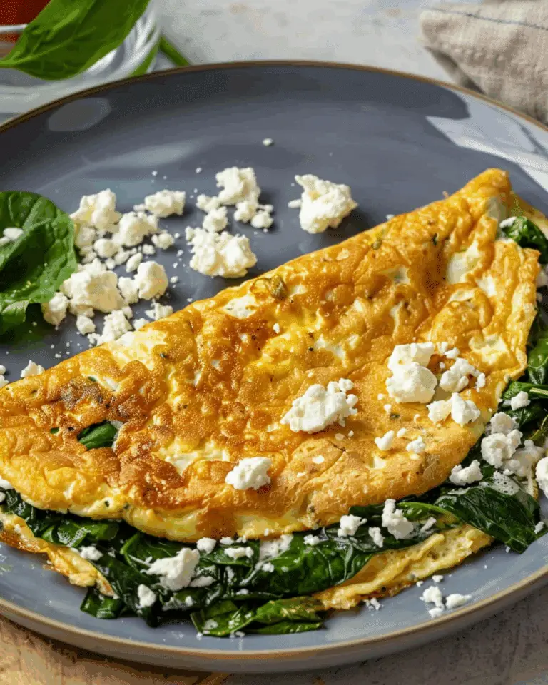 Spinach and Feta Omelet Recipe