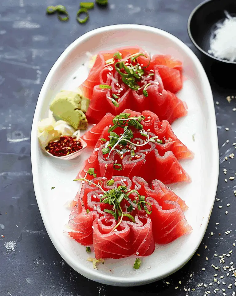 Watermelon and Tuna Sashimi