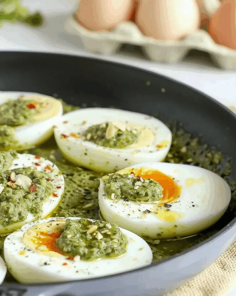5-Minute Pesto Eggs