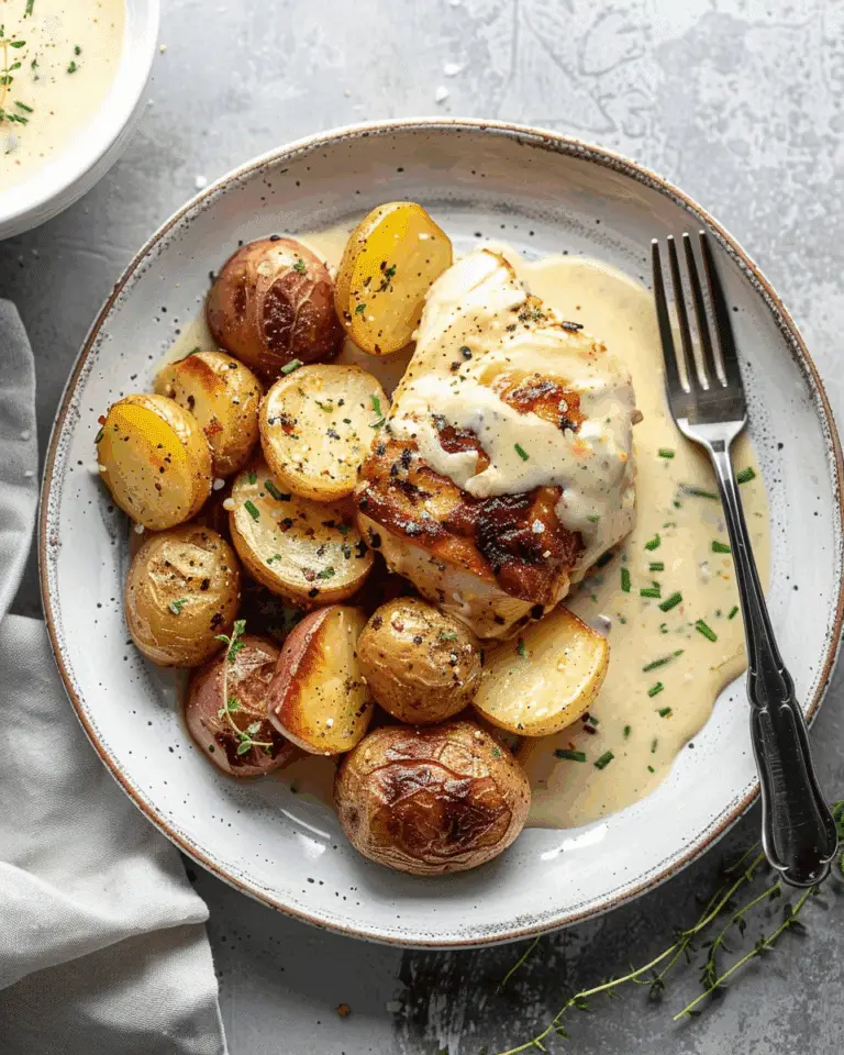 Chicken and Potatoes with Dijon Cream Sauce