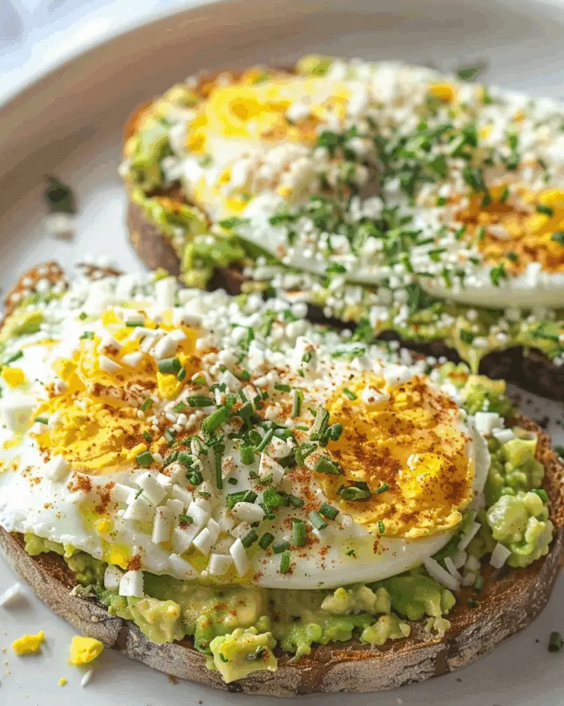 Grated Egg Avocado Toast