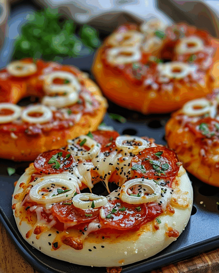 Homemade Air Fryer Pizza Bagels