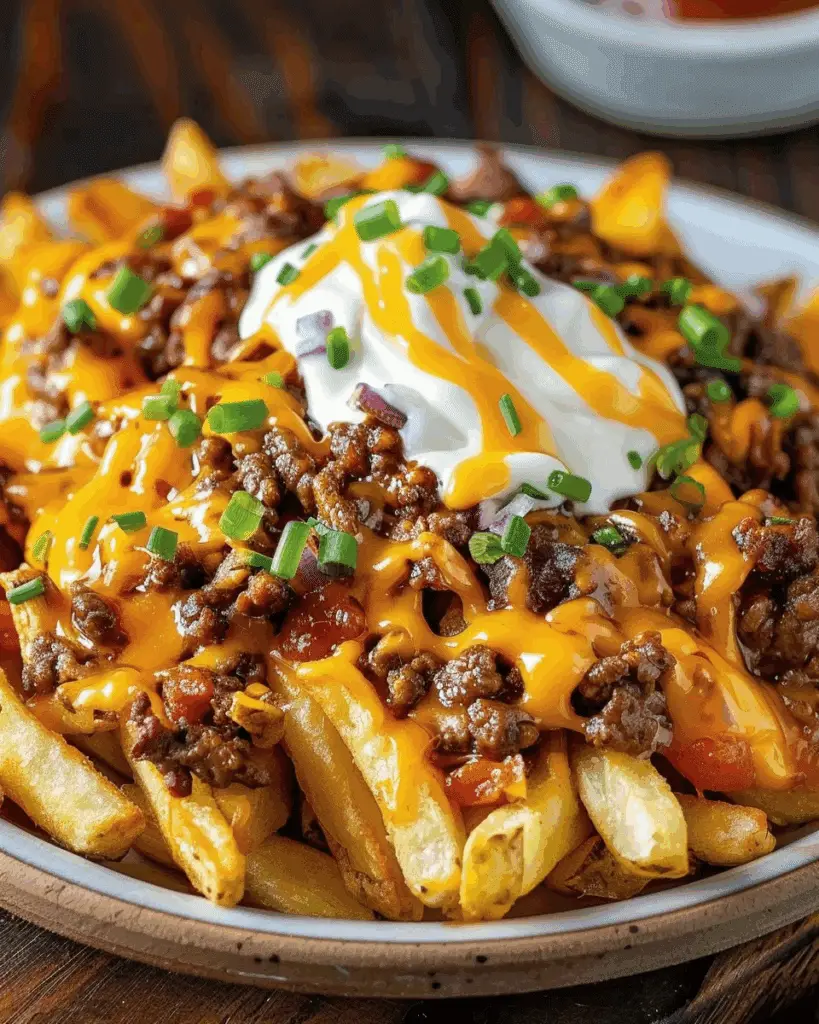 Loaded Cheese Fries with Beef