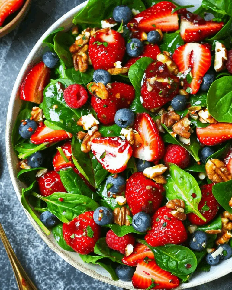 15-Minute Strawberry Spinach Salad