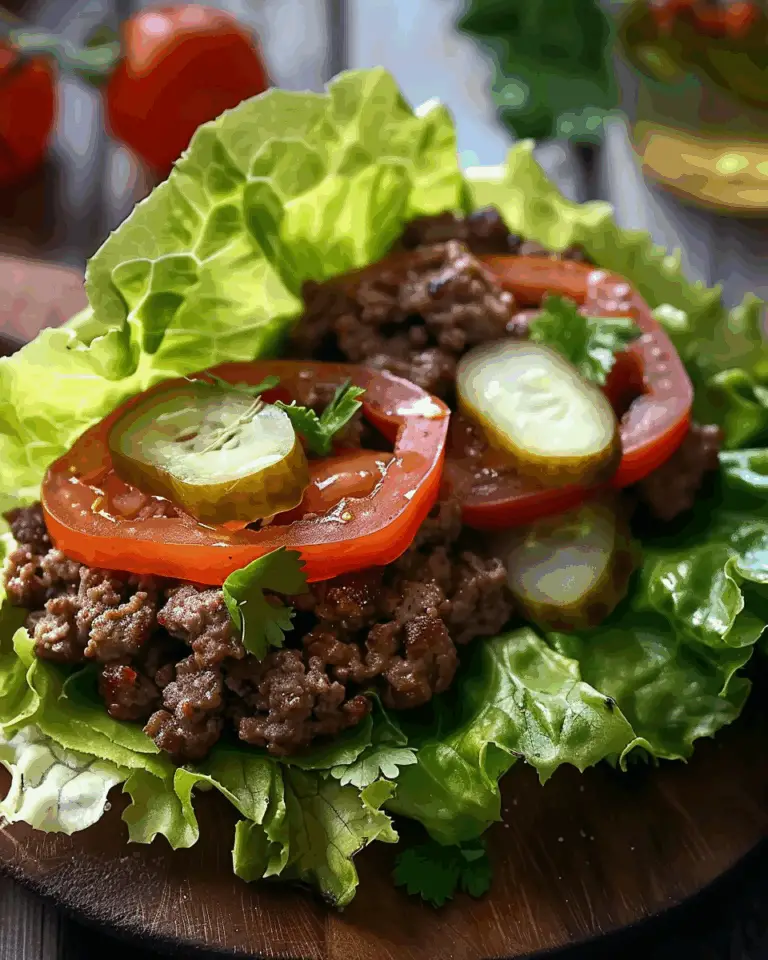 Lettuce Wrap Burgers – A Low-Carb, Fresh Twist on a Classic