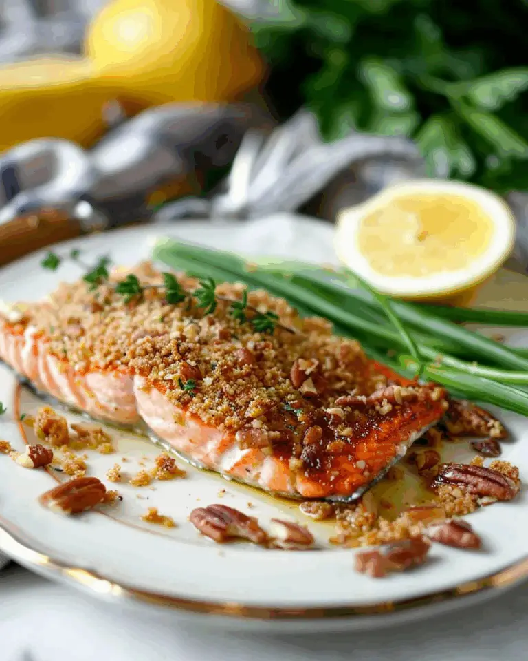Maple Pecan Crusted Salmon