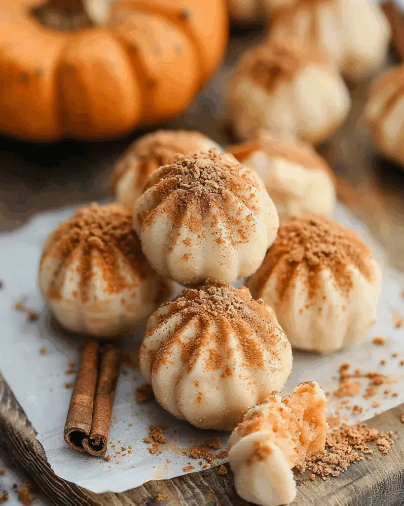 Pumpkin Cheesecake Truffles