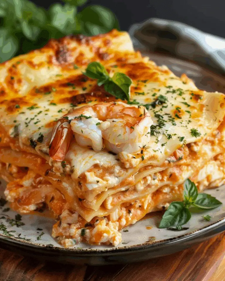 Seafood Lasagna with Shrimp & Crab