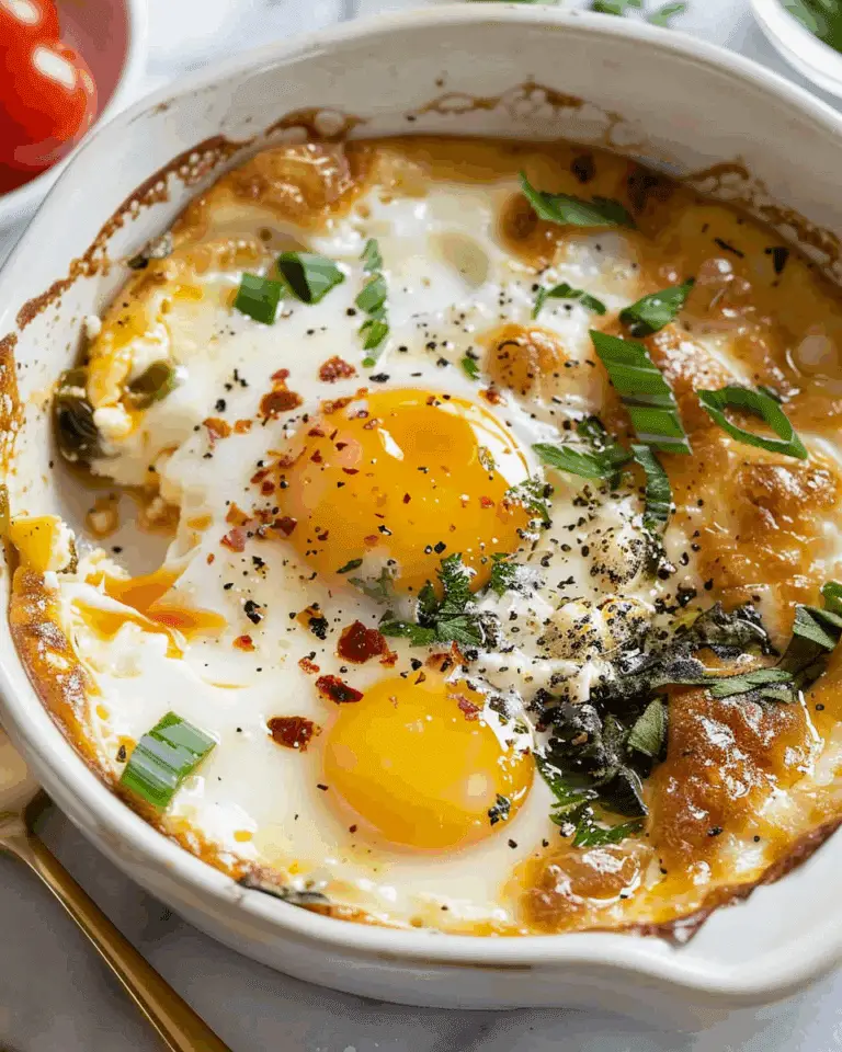 Baked Feta Eggs