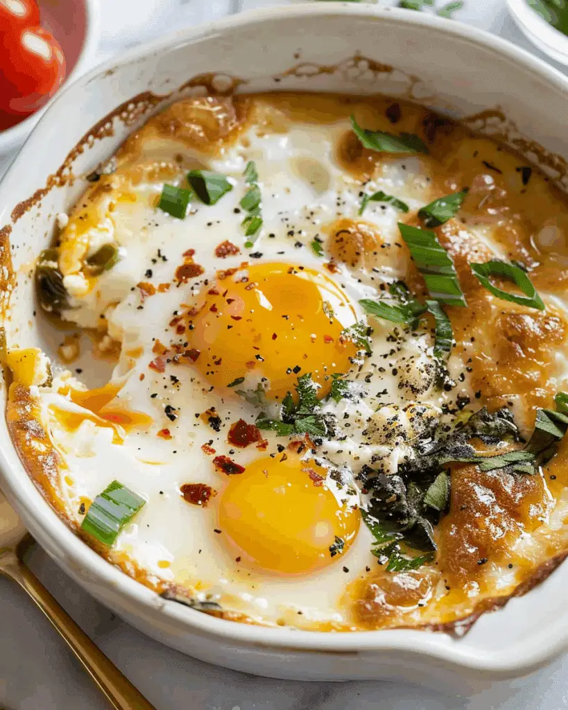 Baked Feta Eggs