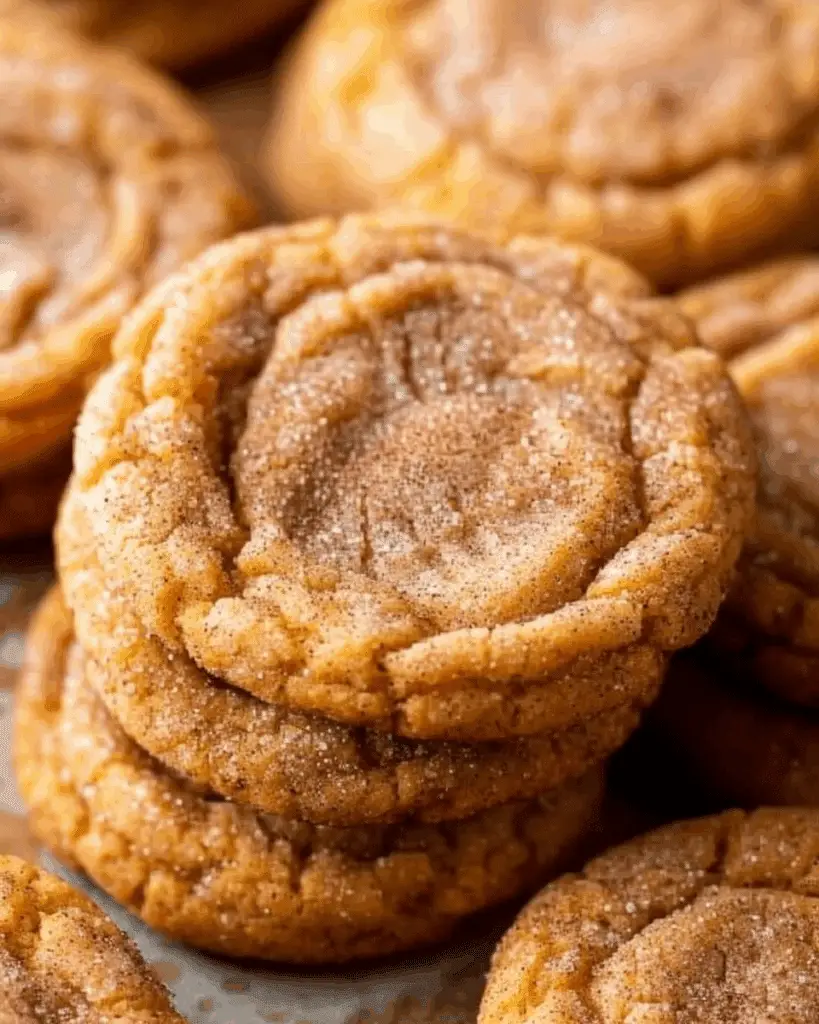 Chewy Pumpkin Snickerdoodle Cookies