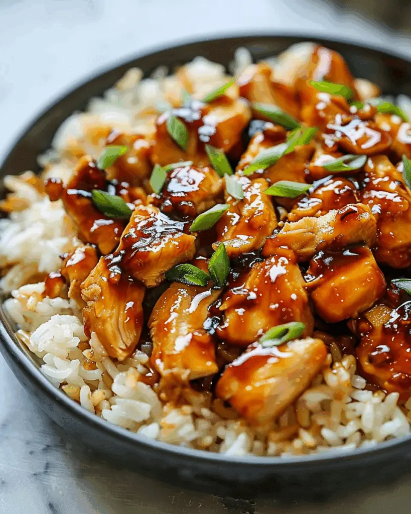 Honey BBQ Chicken Rice