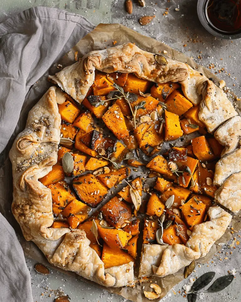 Roasted Butternut Squash Savory Galette