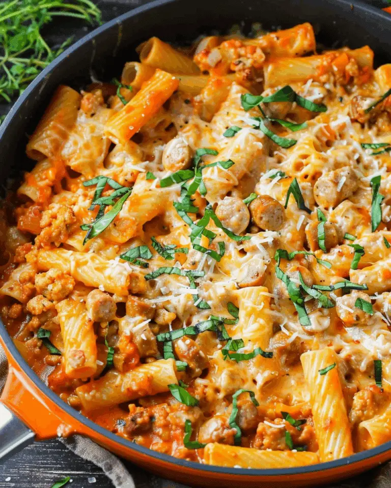 Creamy Sausage Rigatoni (One-Pan, 30-Minute Meal)