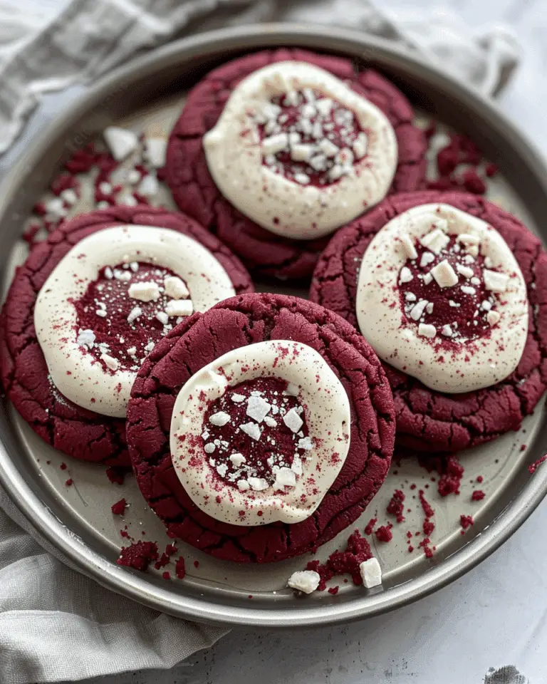 Crumbl Copycat Red Velvet Cookies