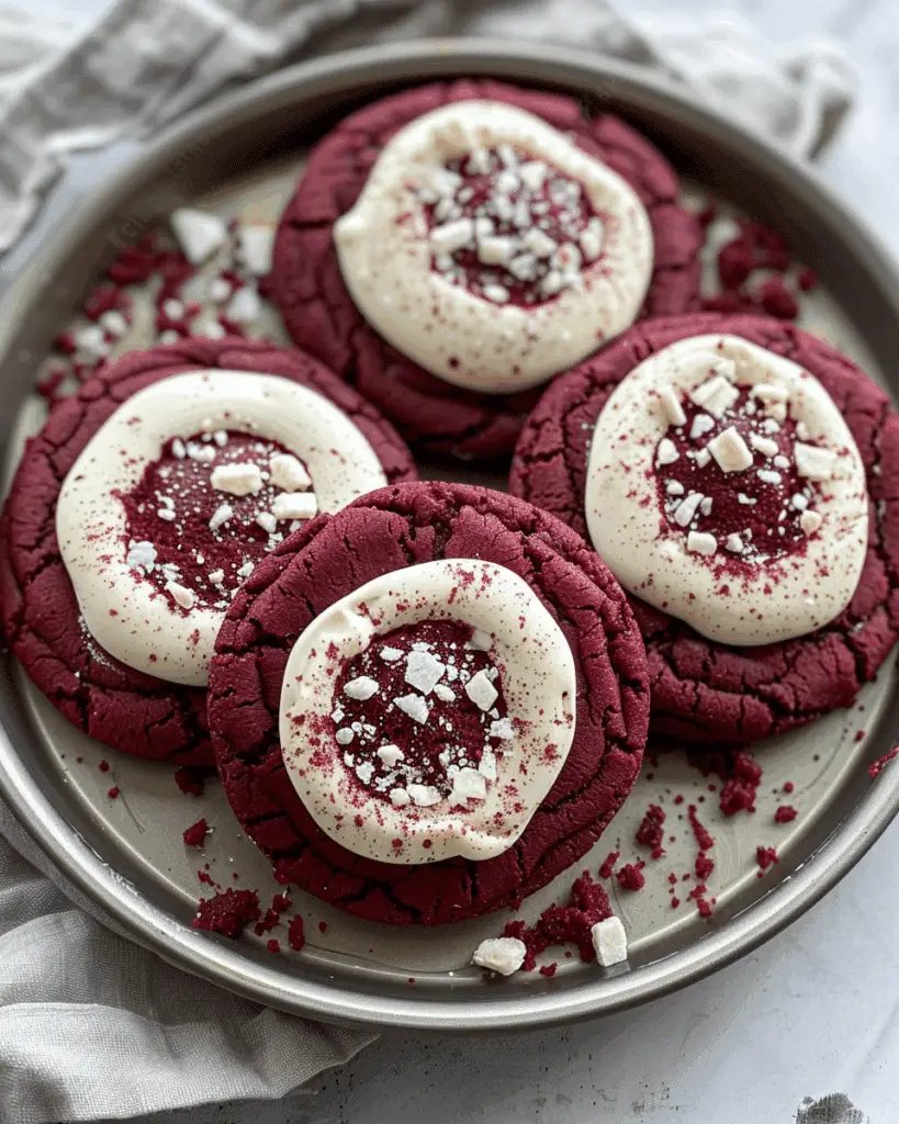 Crumbl Copycat Red Velvet Cookies
