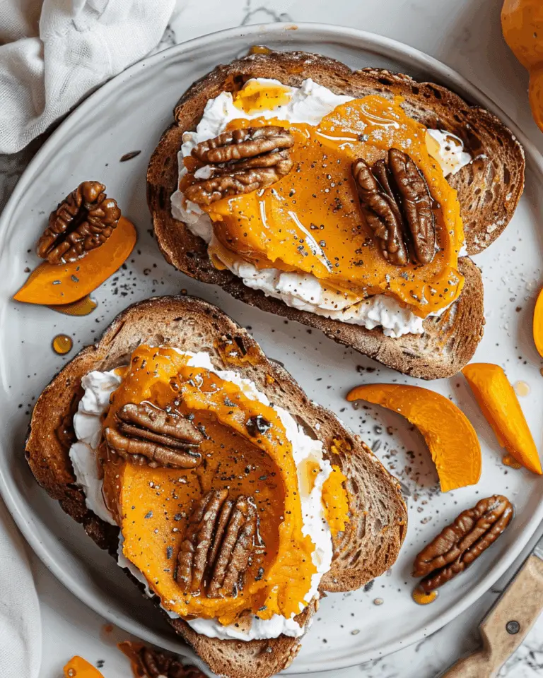 Pumpkin Ricotta Toast