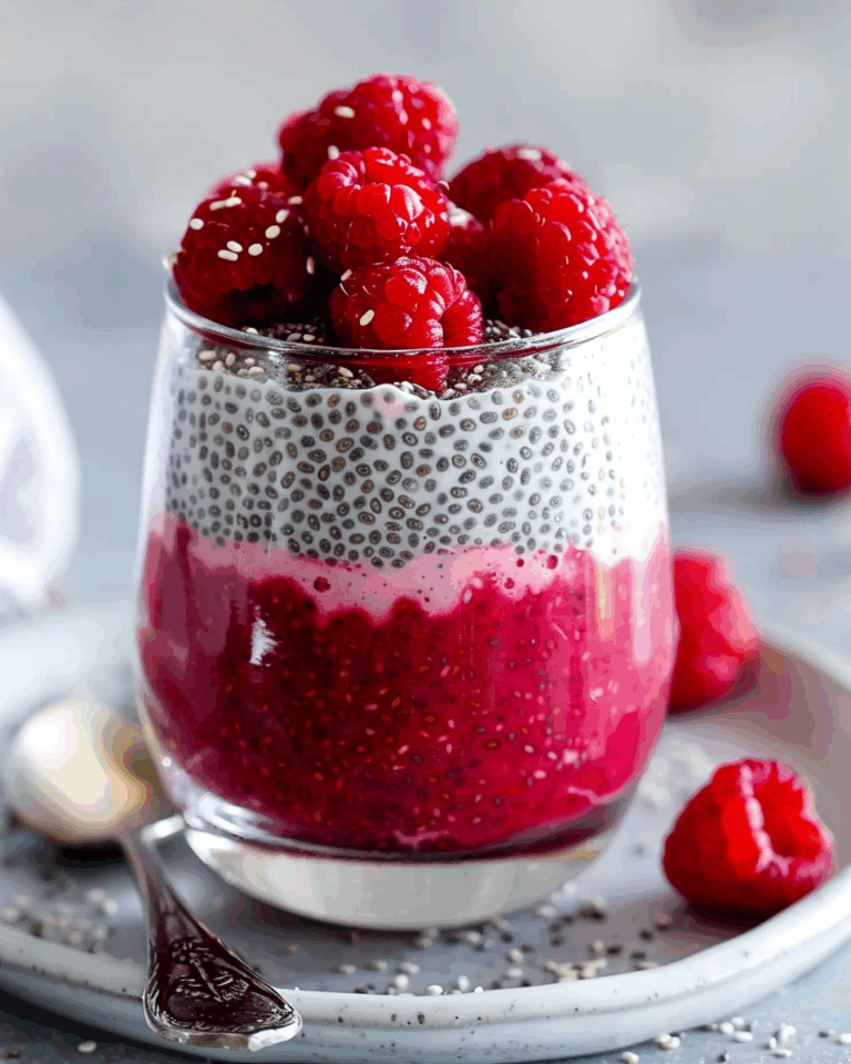 Red Berry Smooth Chia Seed Pudding