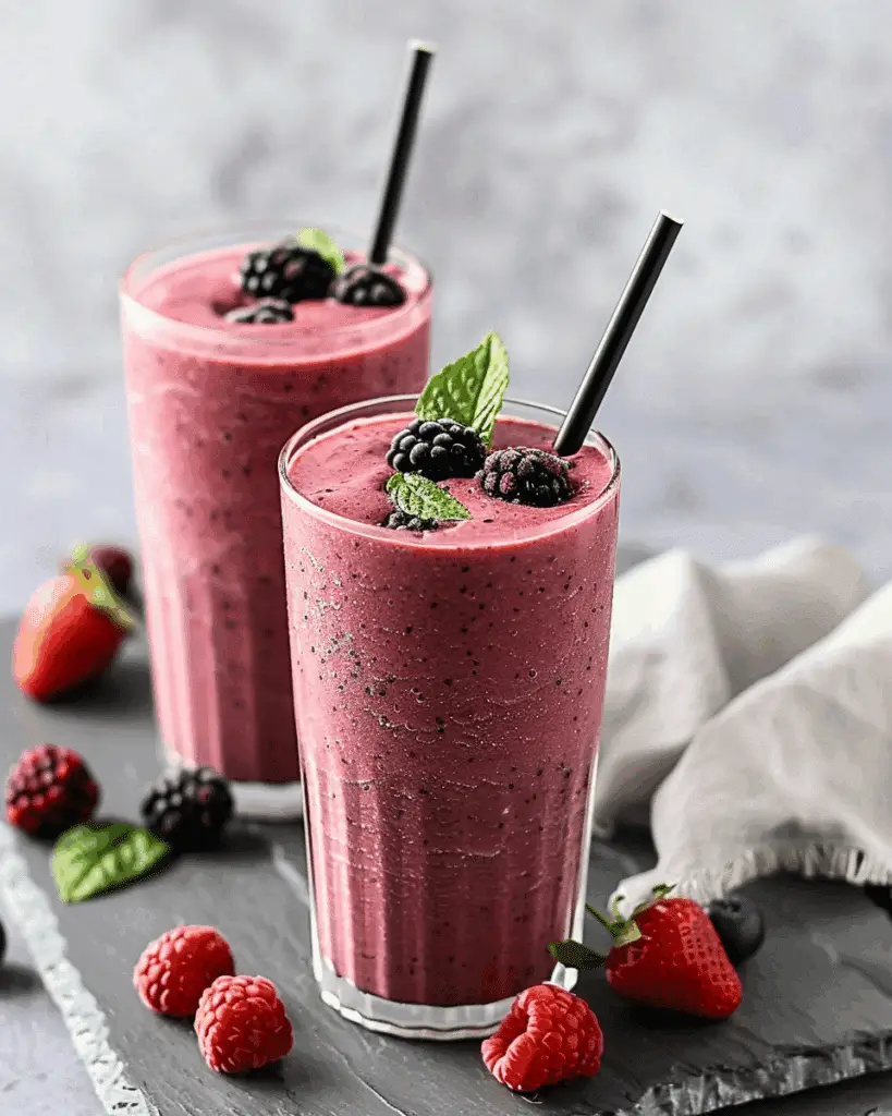 Antioxidant Triple Berry Smoothie