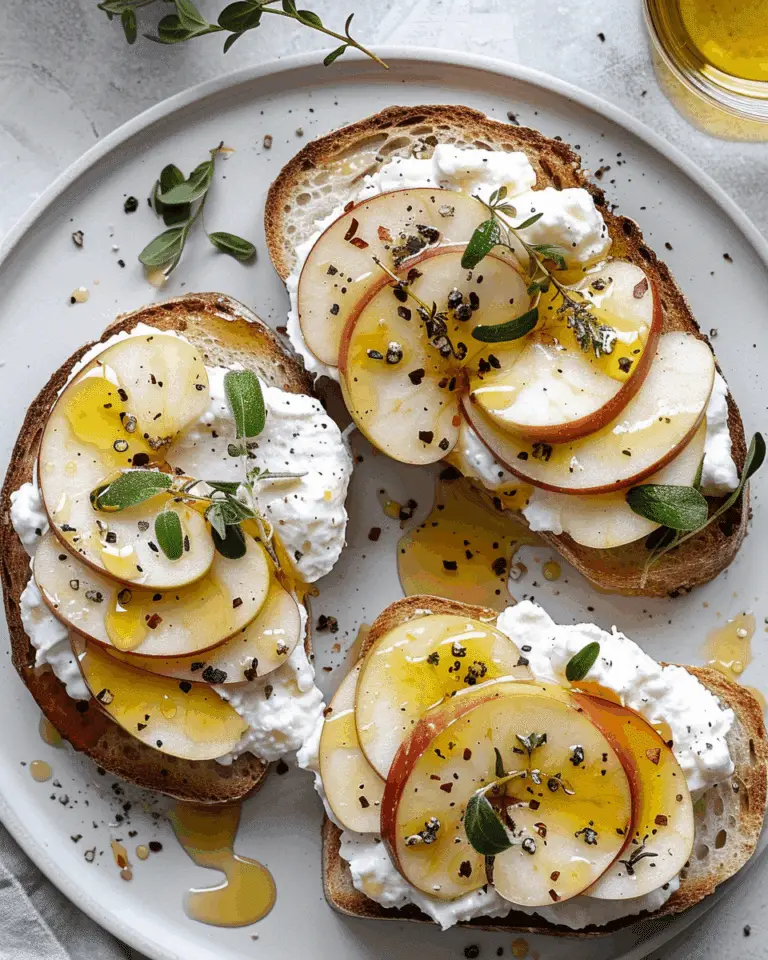 Apple and Honey Burrata Toast