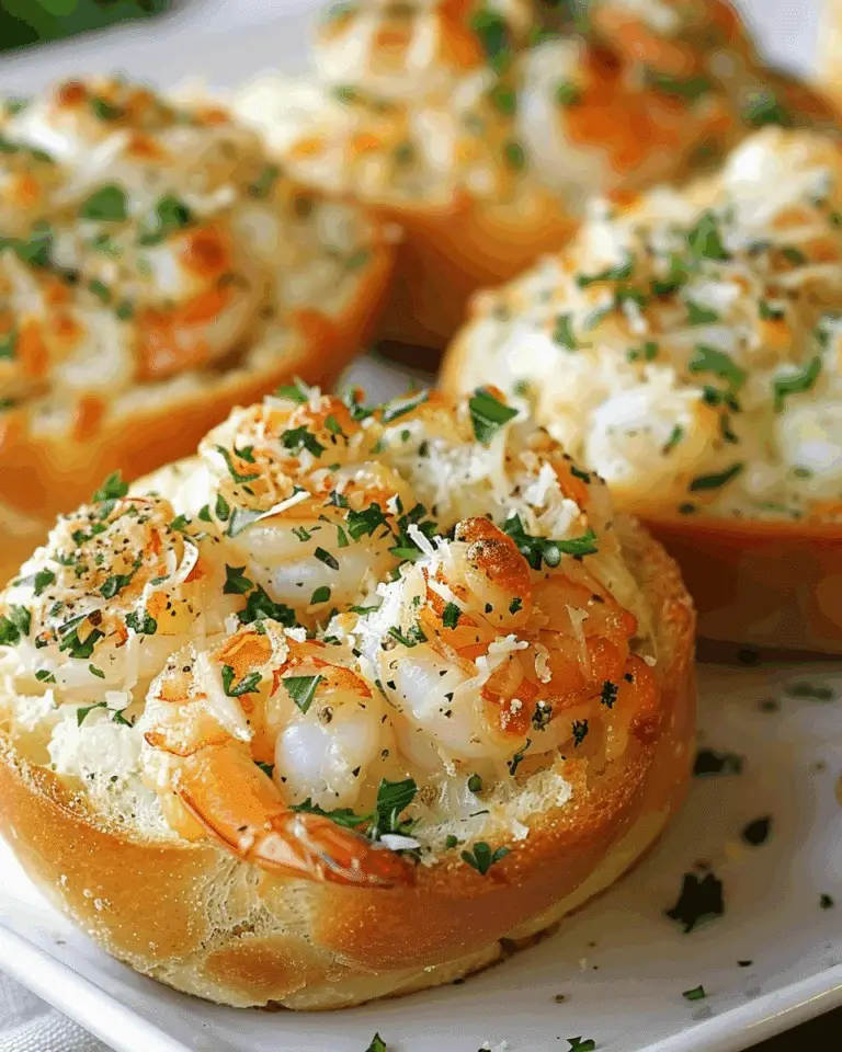 Crabby Shrimp Garlic Bread Bombs