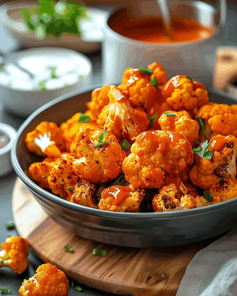Crispy Air Fryer Buffalo Cauliflower