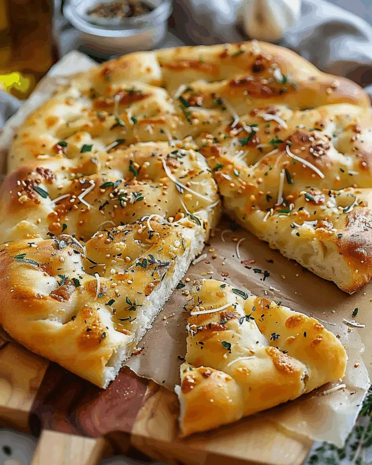 Garlic Parmesan Focaccia Bread – A Savory Homemade Favorite