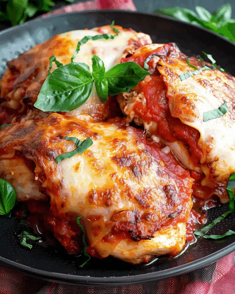 Lasagna Stuffed Chicken