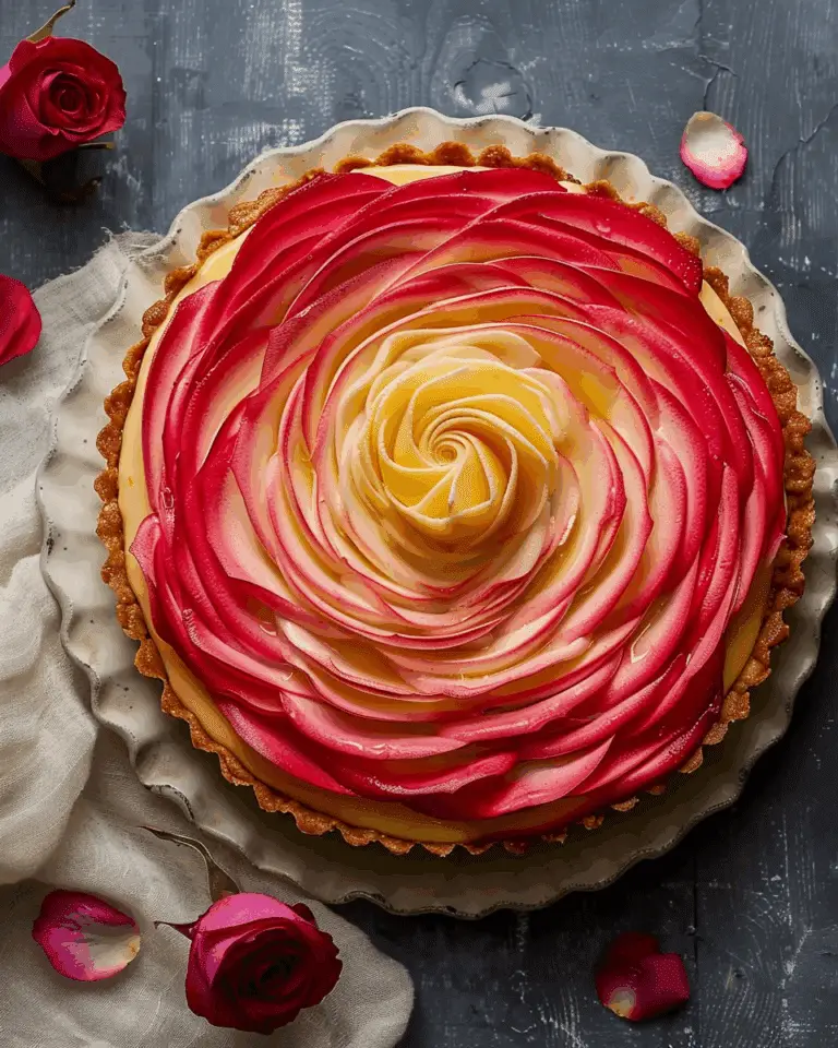 Rose Cheesecake Tart