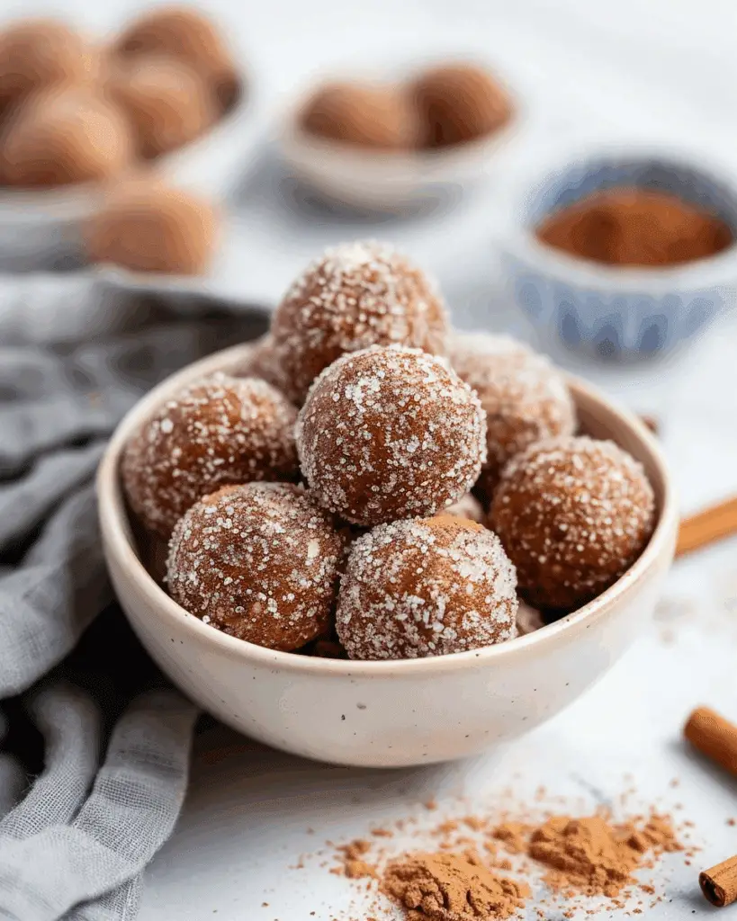 Vegan Snickerdoodle Energy Balls