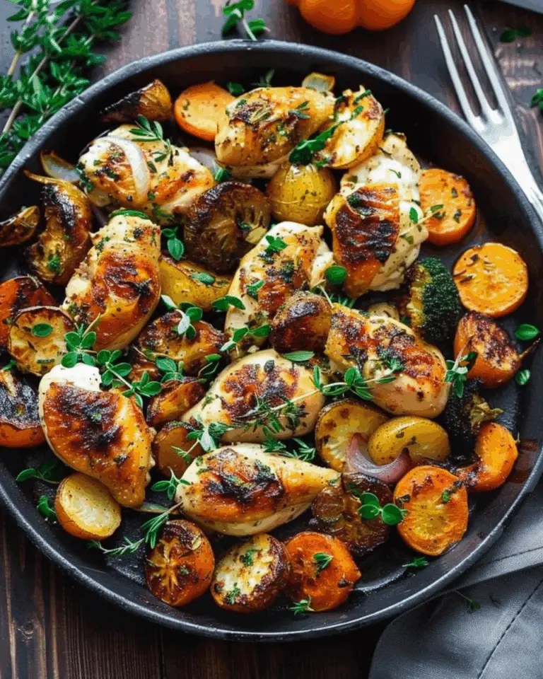 Autumn Chicken Dinner with Roasted Vegetables