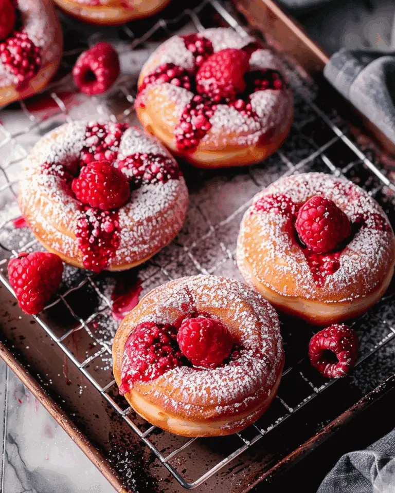 Baked Raspberry Donuts