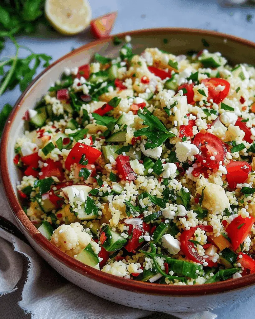 Cauliflower Cous Cous Salad