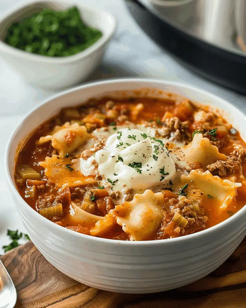 Instant Pot Lasagna Soup