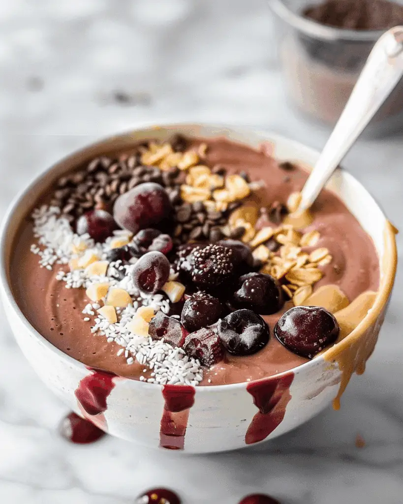Post-Workout Recovery Tart Cherry Smoothie Bowl