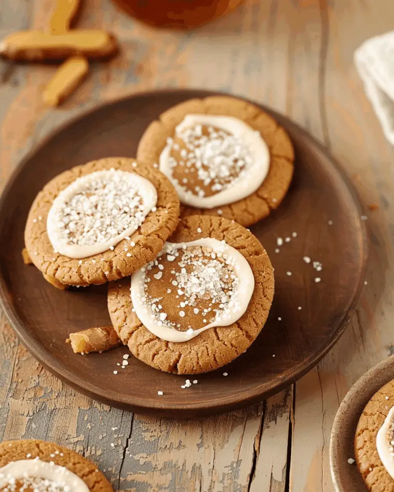 Salted Caramel Ginger Cream Cookies