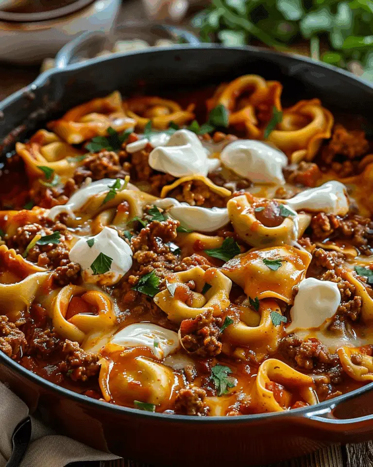 Cheesy Beef Enchiladas Tortellini (A Delicious Twist on Classic Comfort Food)