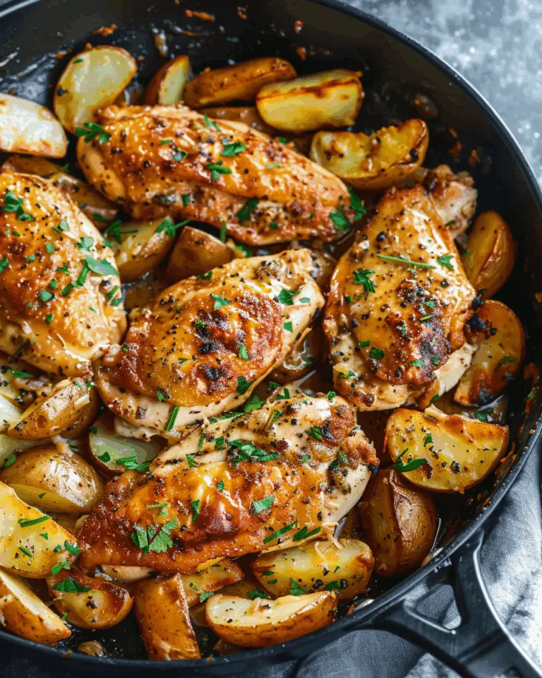 Garlic Butter Chicken and Potato Skillet