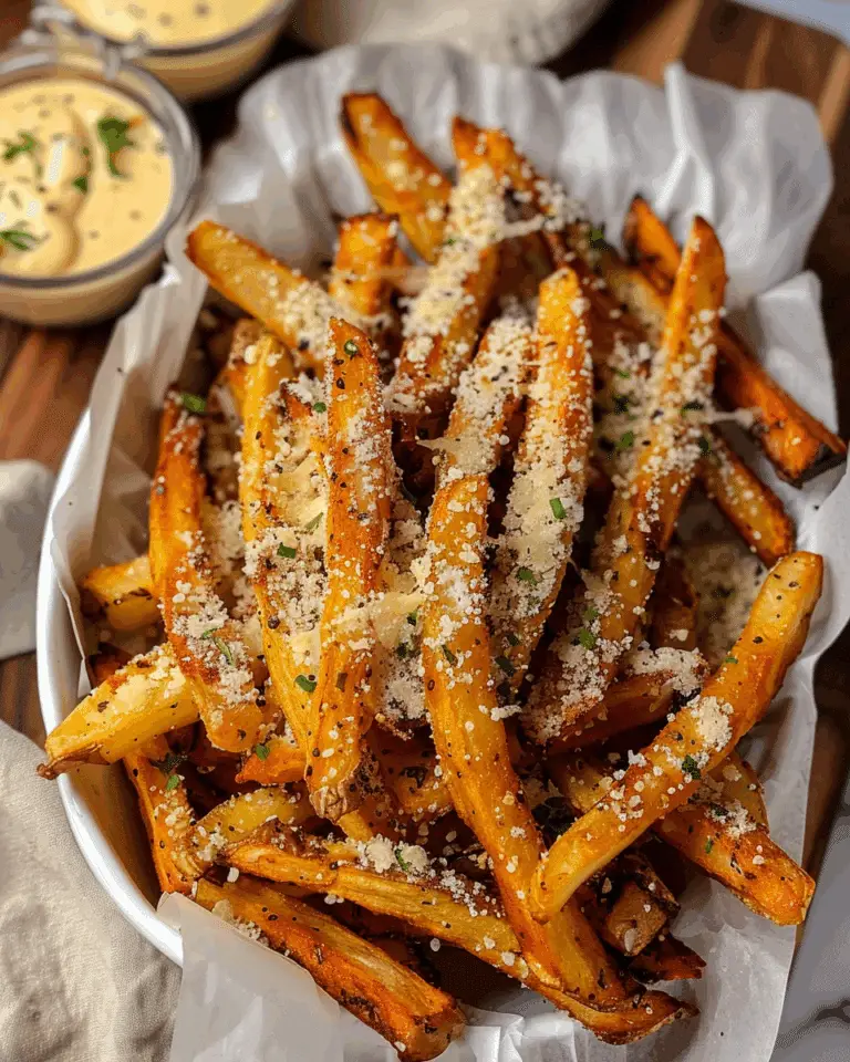 Air Fryer Garlic Parmesan French Fries