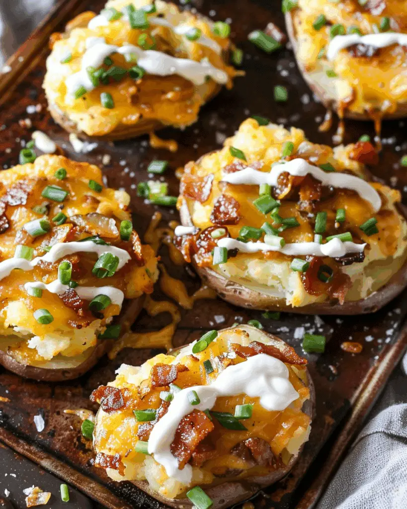 Crispy Loaded Smashed Potatoes