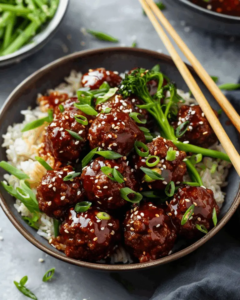 Mongolian Meatballs